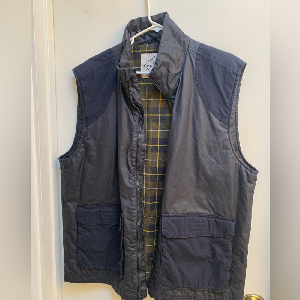 St. Johns Bay flannel lined vest aviator